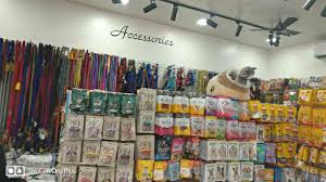 Inside Pet Lovers Pet Shop - Shelves stocked with pet products