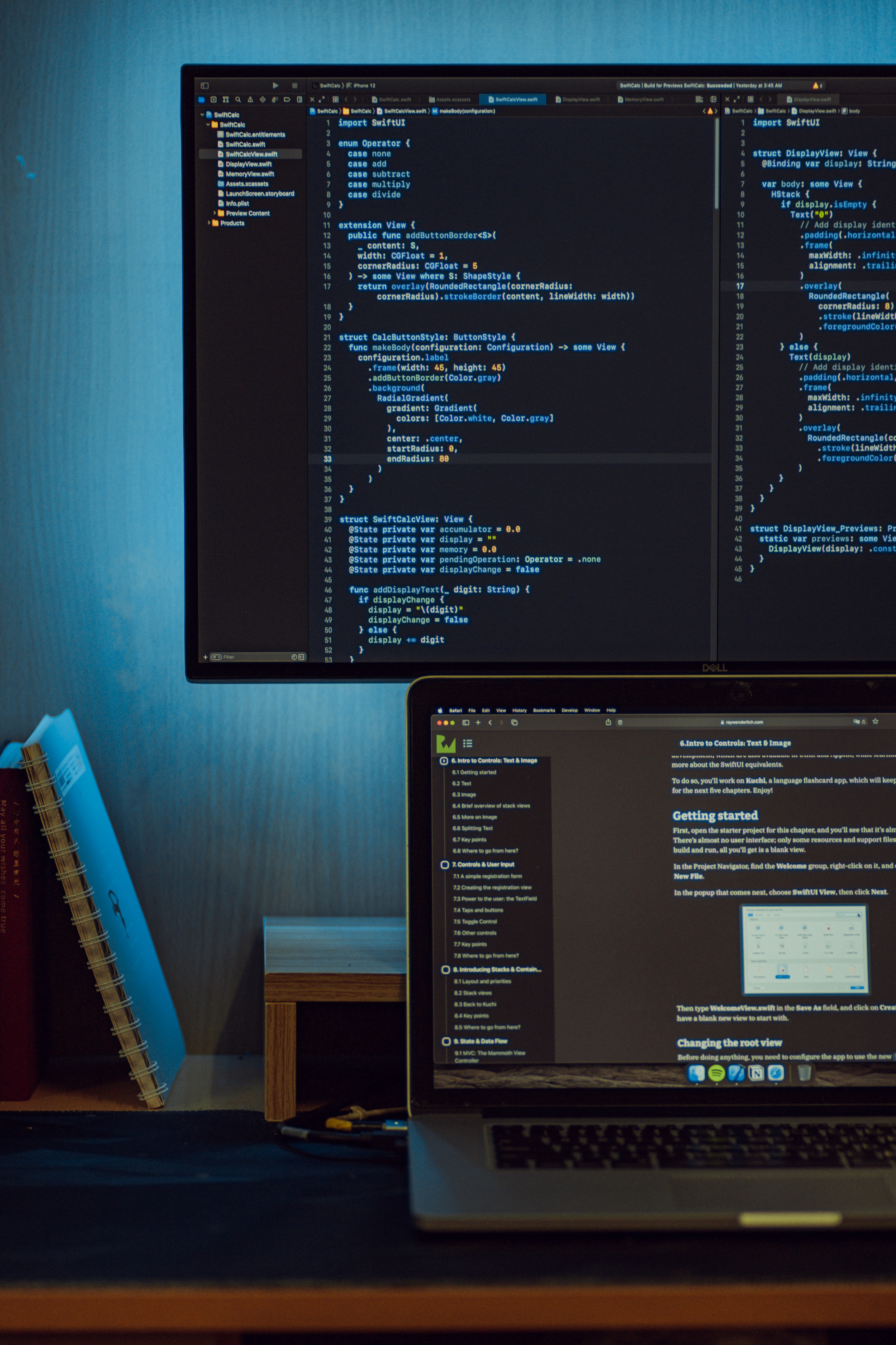 A student writing Java code during the Tricore IT Services online internship